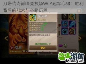 刀塔传奇巅峰竞技场WCA冠军心得：胜利背后的战术与心路历程