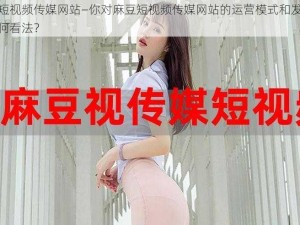 麻豆短视频传媒网站—你对麻豆短视频传媒网站的运营模式和发展前景有何看法？