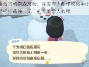 集合啦动物森友会：完美雪人制作攻略手册：轻松打造独一无二的完美雪人教程