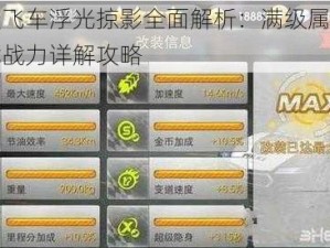 天天飞车浮光掠影全面解析：满级属性与技能战力详解攻略