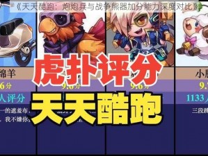 《天天酷跑：炮炮兵与战争熊器加分能力深度对比》