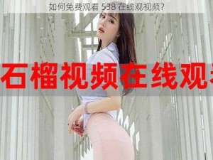 如何免费观看 538 在线观视频？