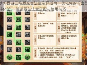 梦幻西游三维版龙宫法宝选择指南：优化你的龙宫战斗体验——解读最佳法宝搭配与使用技巧