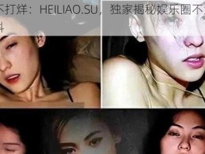 黑料不打烊：HEILIAO.SU，独家揭秘娱乐圈不为人知的黑料