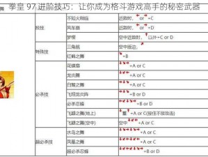 拳皇 97 进阶技巧：让你成为格斗游戏高手的秘密武器