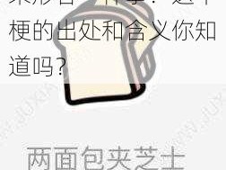 如何用两面包夹芝士来形容一件事？这个梗的出处和含义你知道吗？