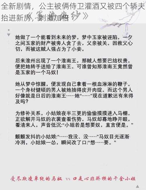 全新剧情，公主被俩侍卫灌酒又被四个轿夫抬进新房，刺激加倍