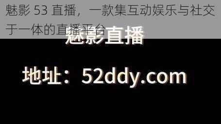 魅影 53 直播，一款集互动娱乐与社交于一体的直播平台