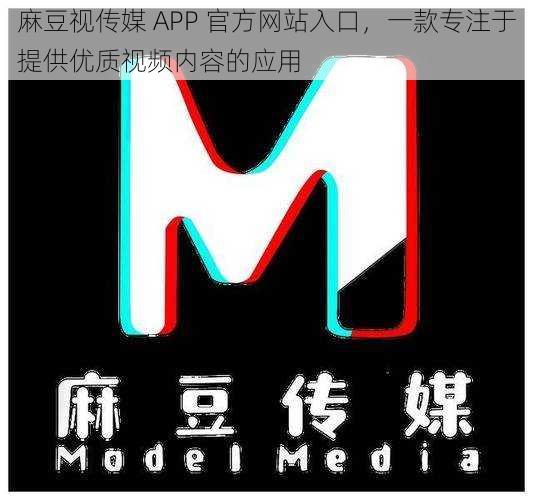 麻豆视传媒 APP 官方网站入口，一款专注于提供优质视频内容的应用