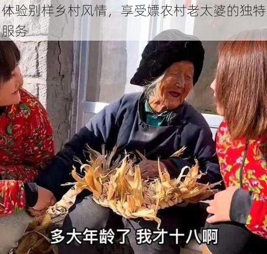 体验别样乡村风情，享受嫖农村老太婆的独特服务