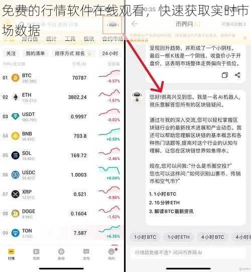 免费的行情软件在线观看，快速获取实时市场数据