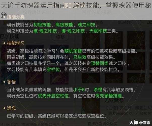 天谕手游魂器运用指南：解锁技能，掌握魂器使用秘籍