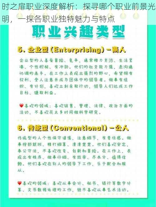 时之扉职业深度解析：探寻哪个职业前景光明，一探各职业独特魅力与特点