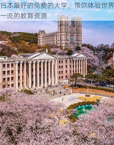 日本最好的免费的大学，带你体验世界一流的教育资源