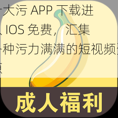 十大污 APP 下载进入 IOS 免费，汇集各种污力满满的短视频资源