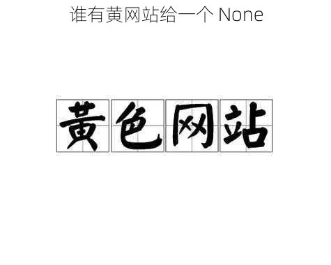 谁有黄网站给一个 None