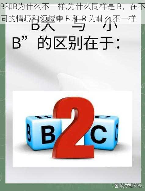 B和B为什么不一样,为什么同样是 B，在不同的情境和领域中 B 和 B 为什么不一样