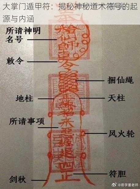 大掌门遁甲符：揭秘神秘道术符号的起源与内涵