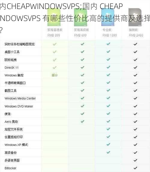 国内CHEAPWINDOWSVPS;国内 CHEAPWINDOWSVPS 有哪些性价比高的提供商及选择技巧？