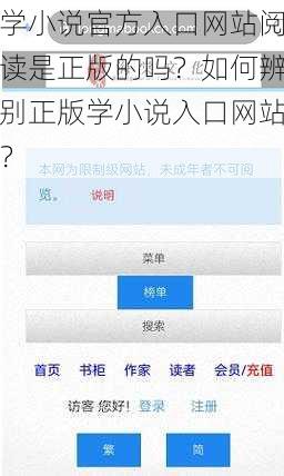 学小说官方入口网站阅读是正版的吗？如何辨别正版学小说入口网站？