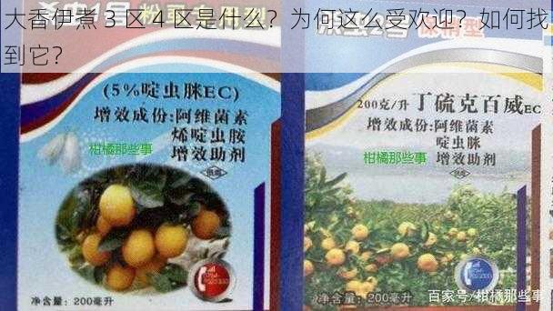 大香伊煮 3 区 4 区是什么？为何这么受欢迎？如何找到它？