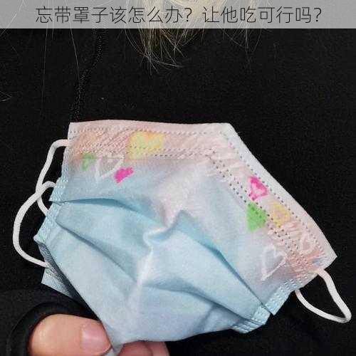 忘带罩子该怎么办？让他吃可行吗？