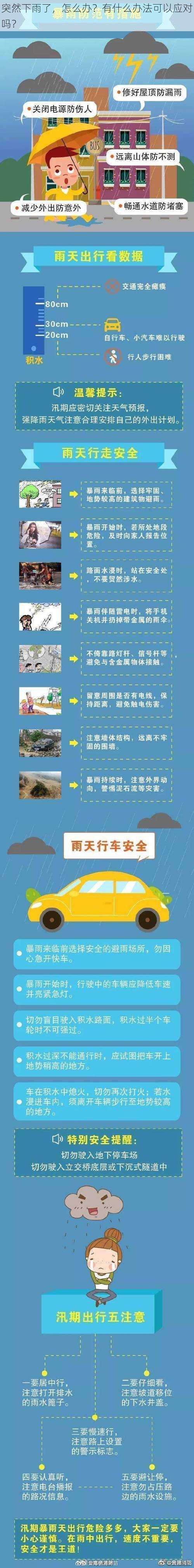 突然下雨了，怎么办？有什么办法可以应对吗？