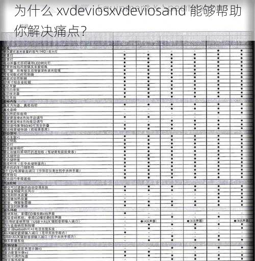 为什么 xvdeviosxvdeviosand 能够帮助你解决痛点？