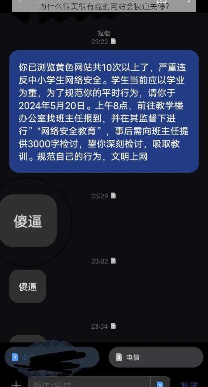 为什么很黄很有趣的网站会被迫关停？